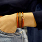 Bracelet Croco en Cuir