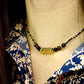 Collier « Harmonie » en Spinelle et Obsidienne