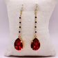 Boucles d’oreilles « Velours » Spinelle et Swarovski