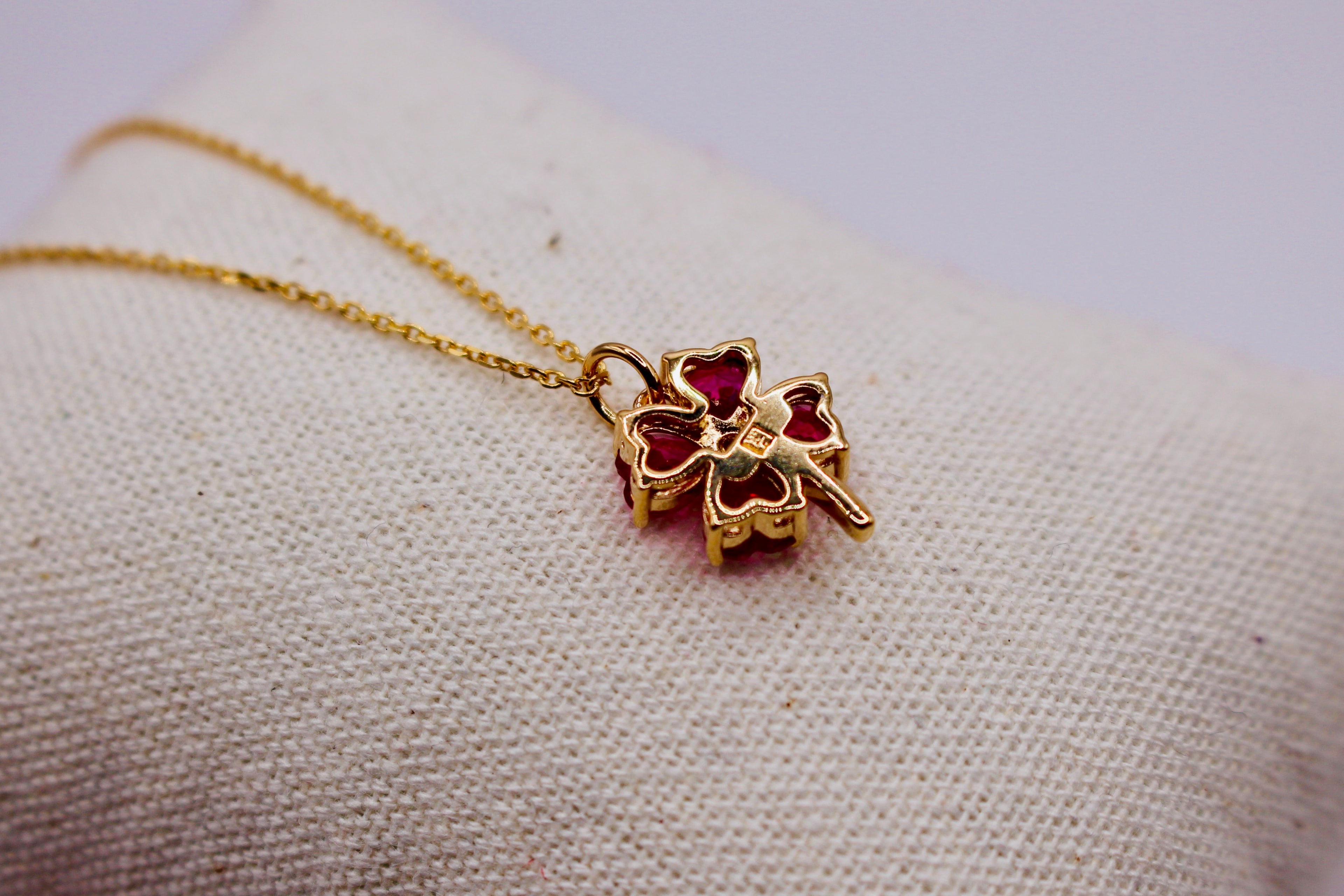 Collier Trèfle en Plaqué Or