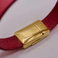 Bracelet Bonheur en cuir