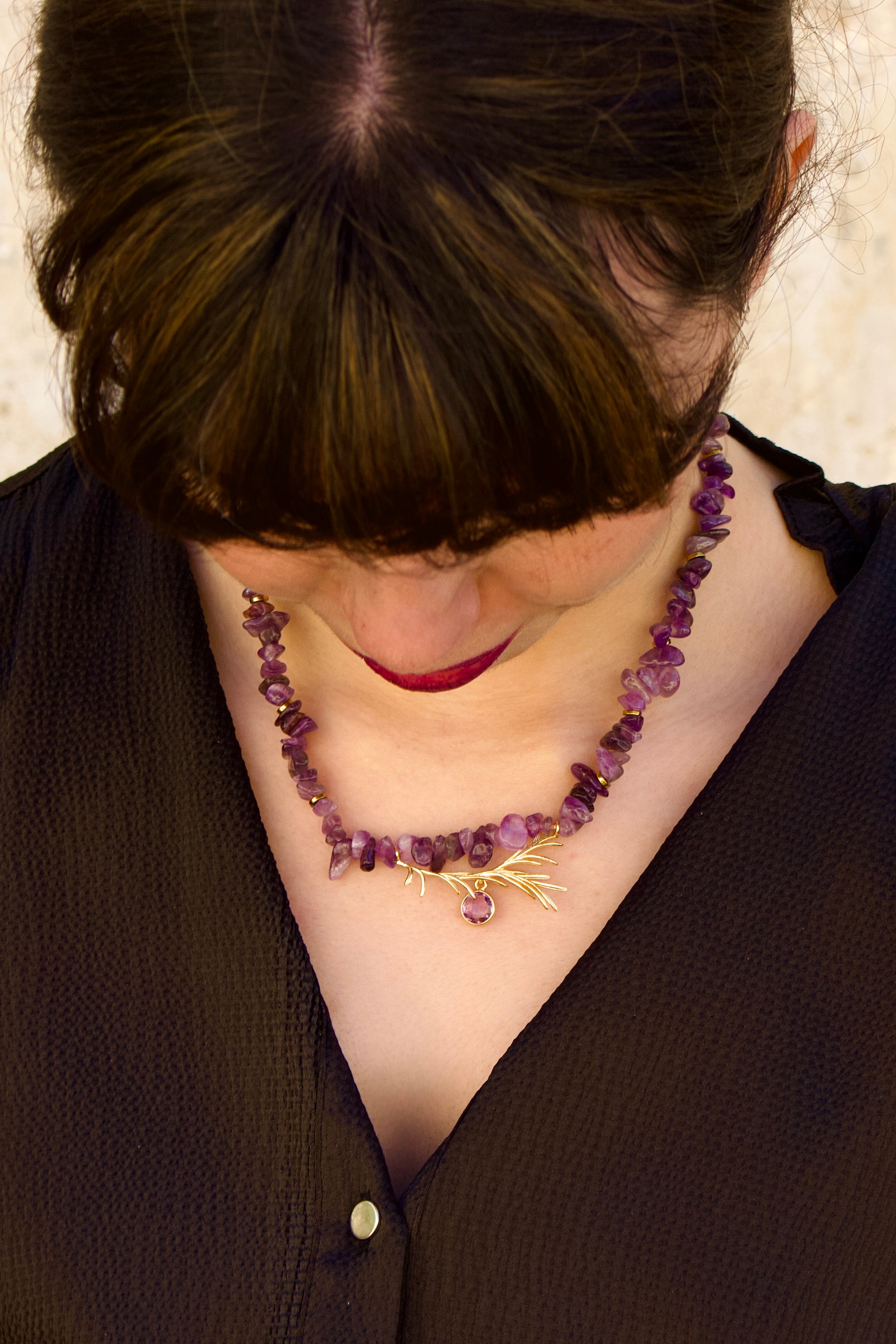 Collier « Diadème » en Amethyste