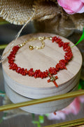 Bracelet « Croce » Corail de Bonifacio