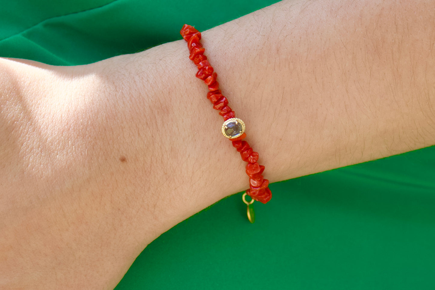 Bracelet "Palma" en Corail Corse de Bonifacio