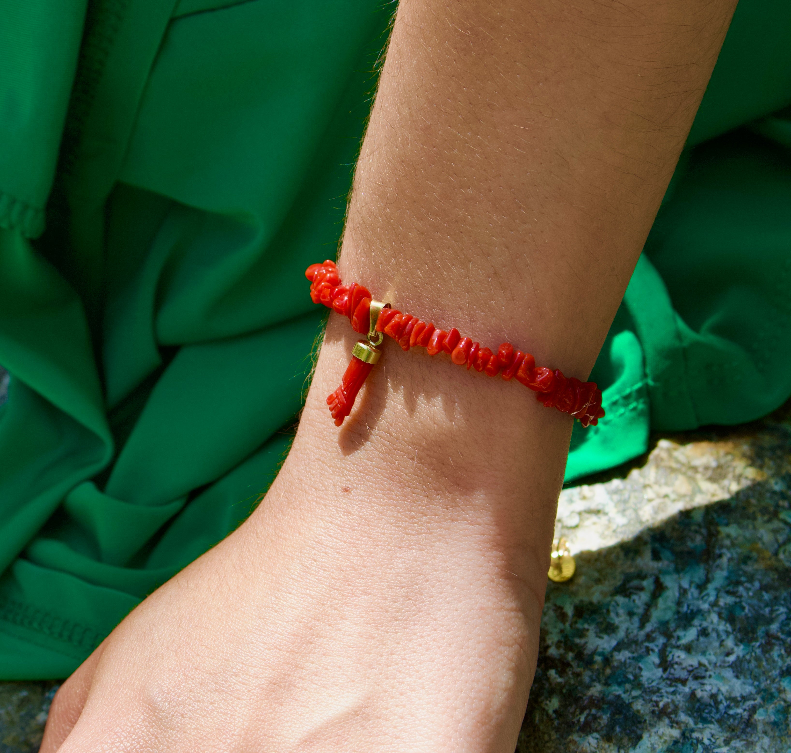 Bracelet « Manu » en corail Corse