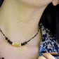 Collier « Harmonie » en Spinelle et Obsidienne