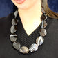 Collier Bouclier en Agate