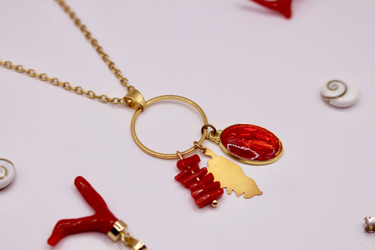 Collier « Origines » en Corail de Bonifacio