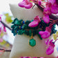 Bracelet « Triple Gemme » Malachite et Swarovski