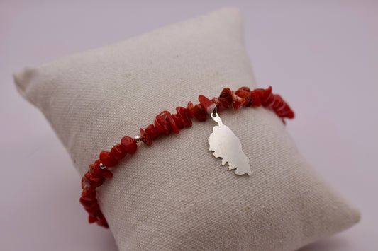 Bracelet Isula en corail Corse