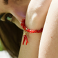 Bracelet « Bavella » Corail Corse et or laminé 14k
