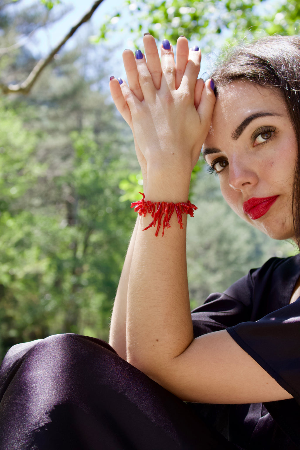 Bracelet « Maraviglia » en Corail or laminé 14k