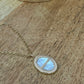 Collier Madone en Plaqué or et Nacre