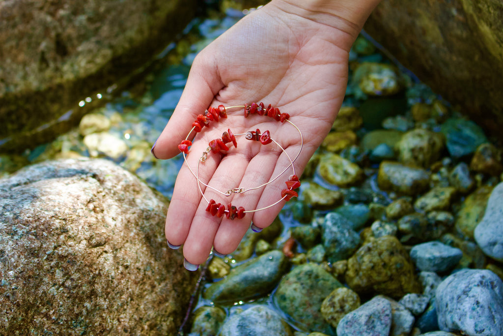 Bracelet Jonc « Cavallo » Corail Corse