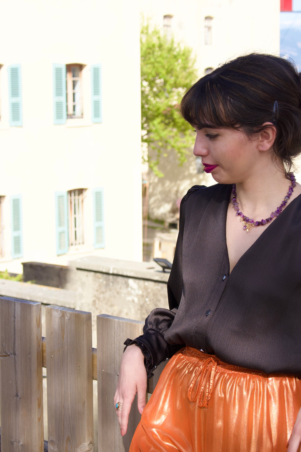 Collier « Diadème » en Amethyste