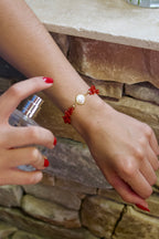Bracelet « Santa-Lucia » Œil de Saint-Lucie et Corail de Bonifacio