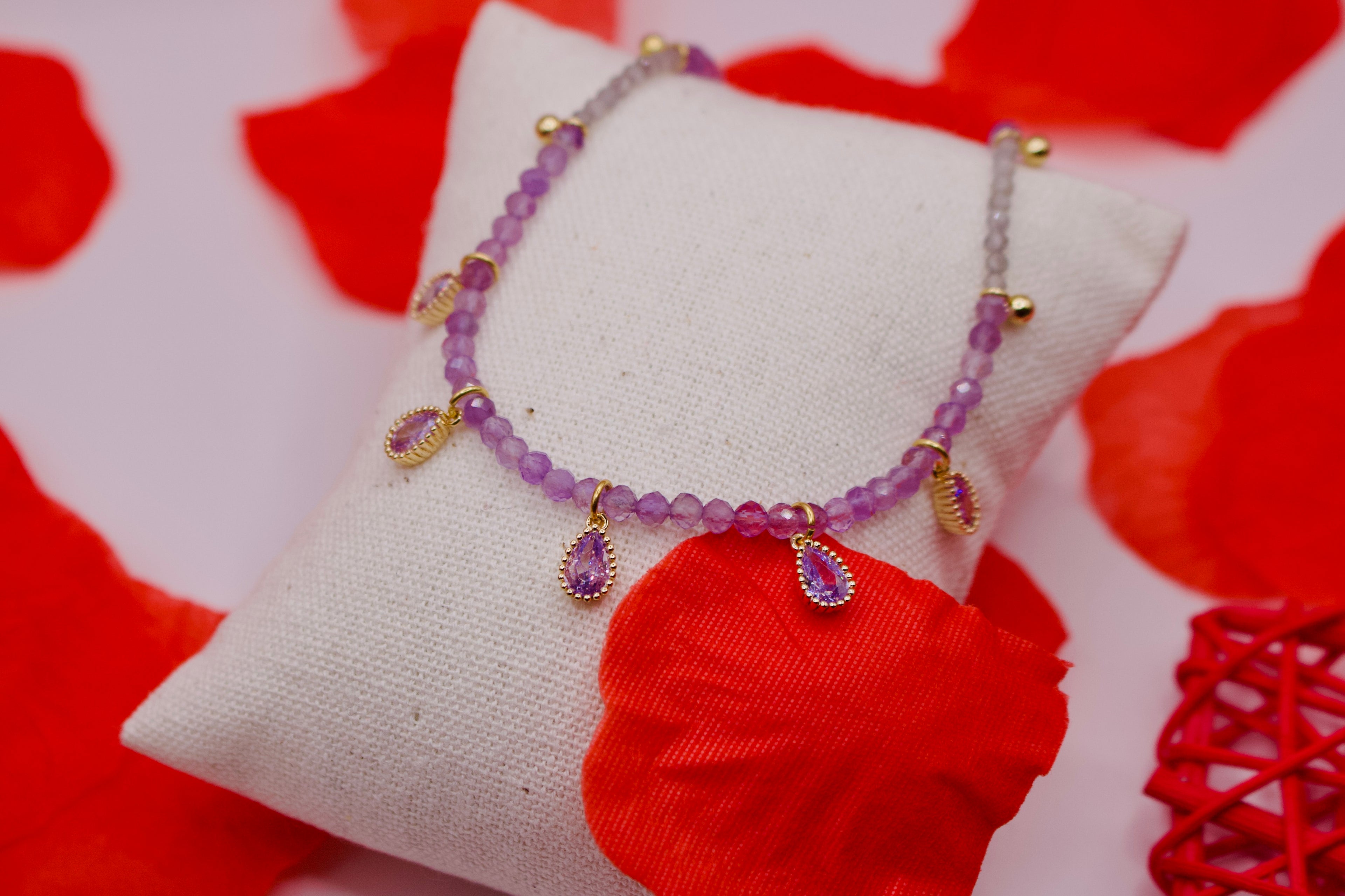 Collier « Passione » Amethyste et Labradorite