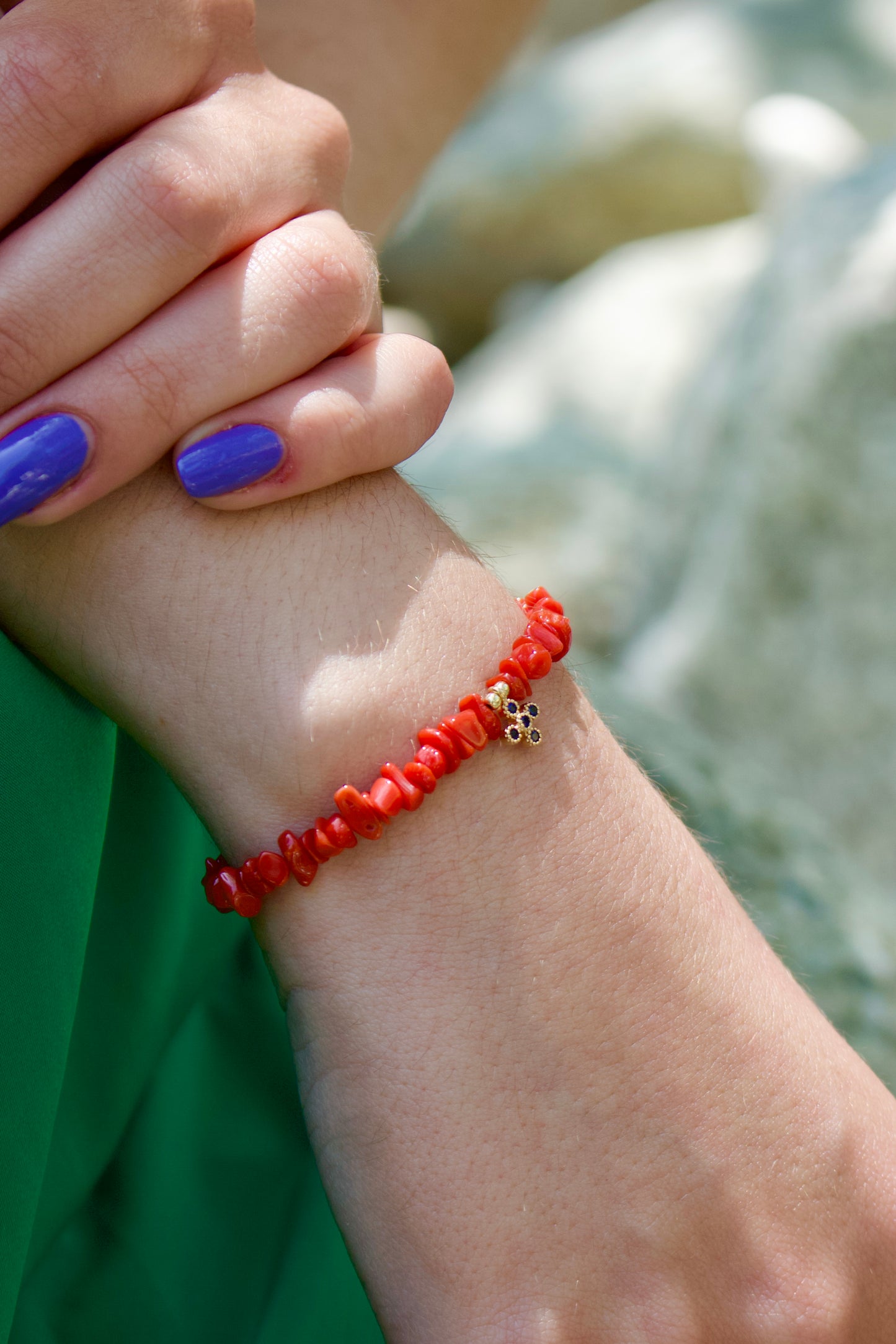 Bracelet "Stagnolu" en Corail Corse de Bonifacio
