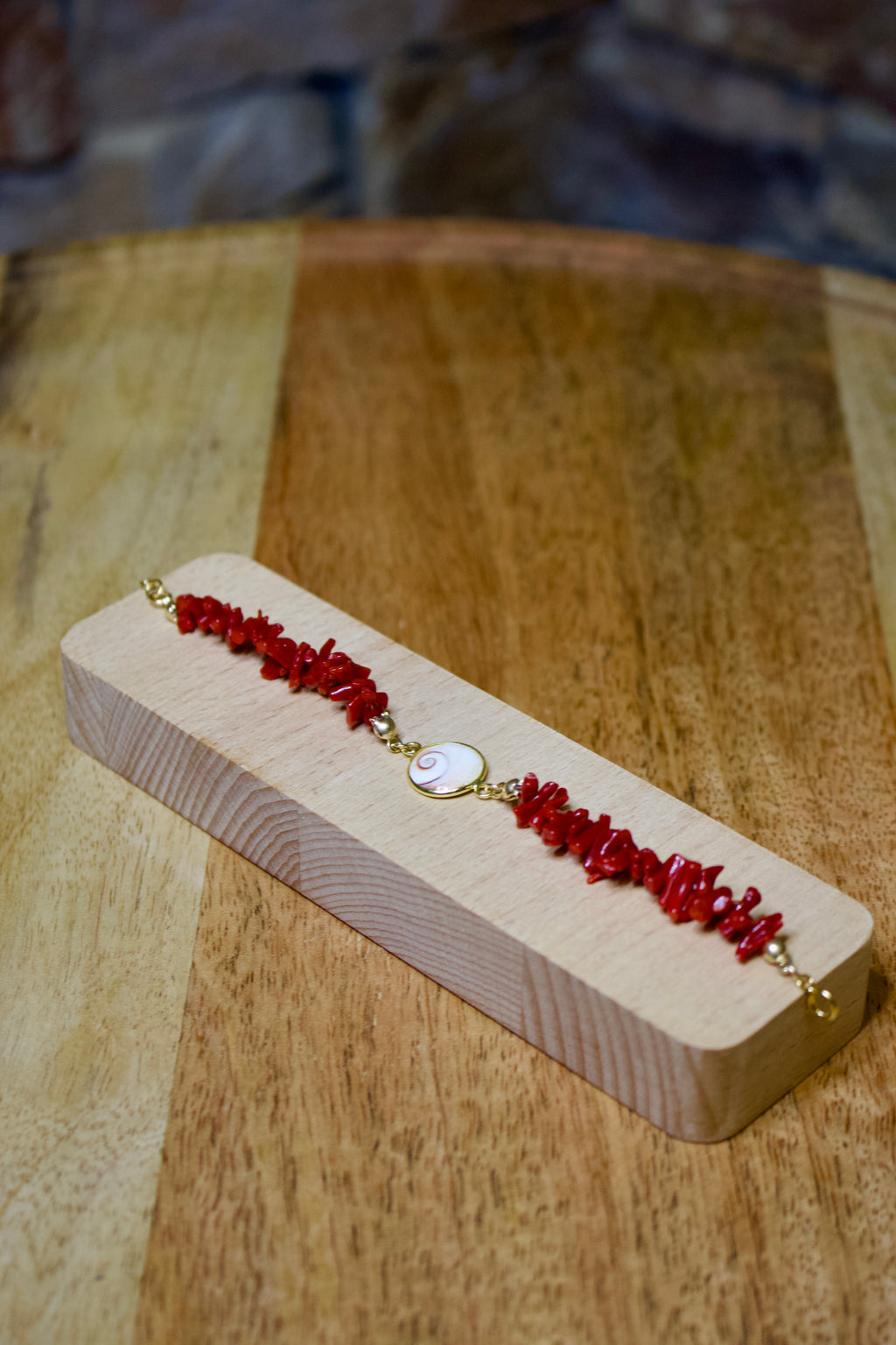 Bracelet « Santa-Lucia » Œil de Saint-Lucie et Corail de Bonifacio