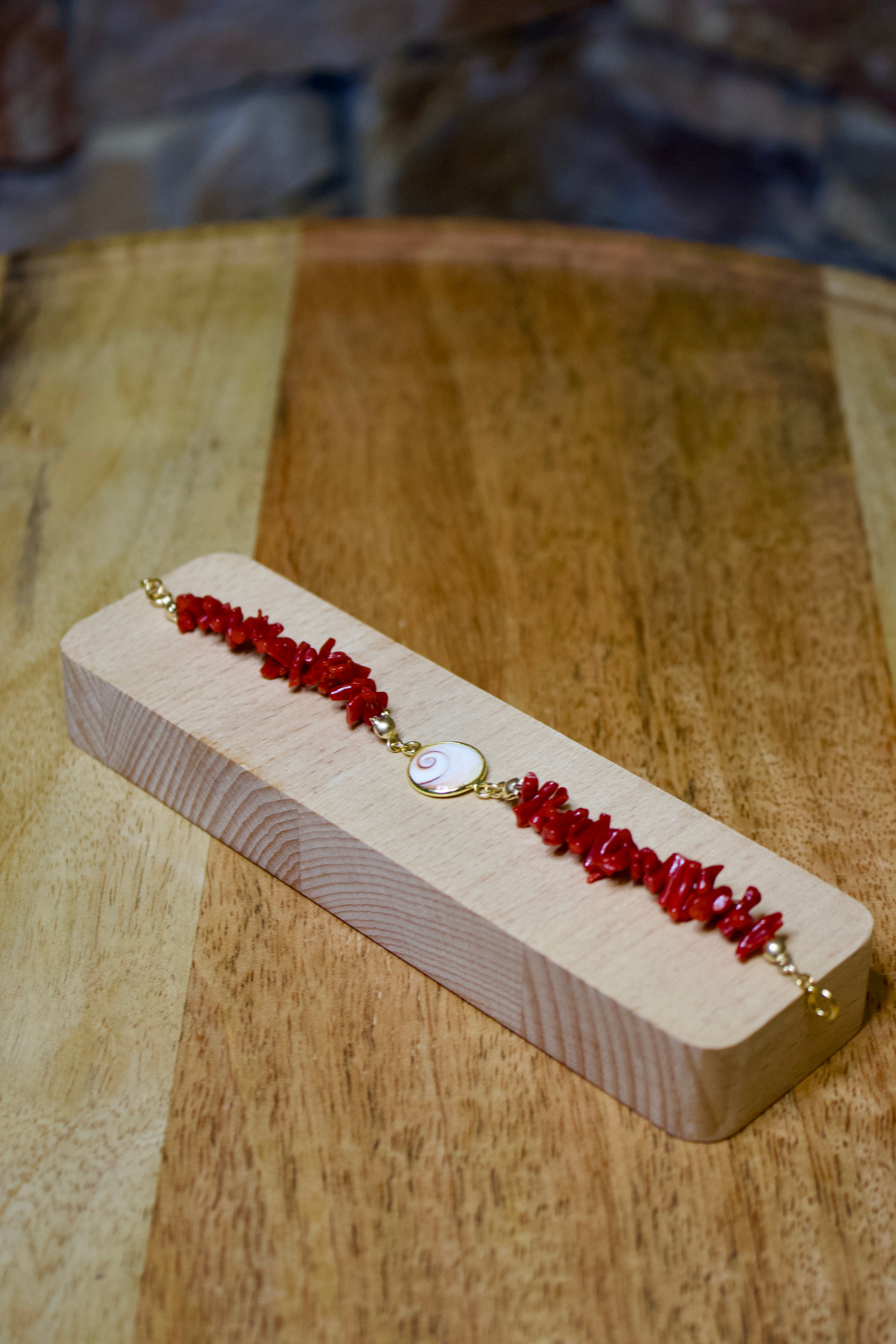 Bracelet « Santa-Lucia » Œil de Saint-Lucie et Corail de Bonifacio