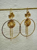 Boucles d’oreilles Rêve Solaire en Pierre de soleil