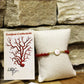 Bracelet « Cala Rossa » en Corail de Bonifacio et œil de St Lucie