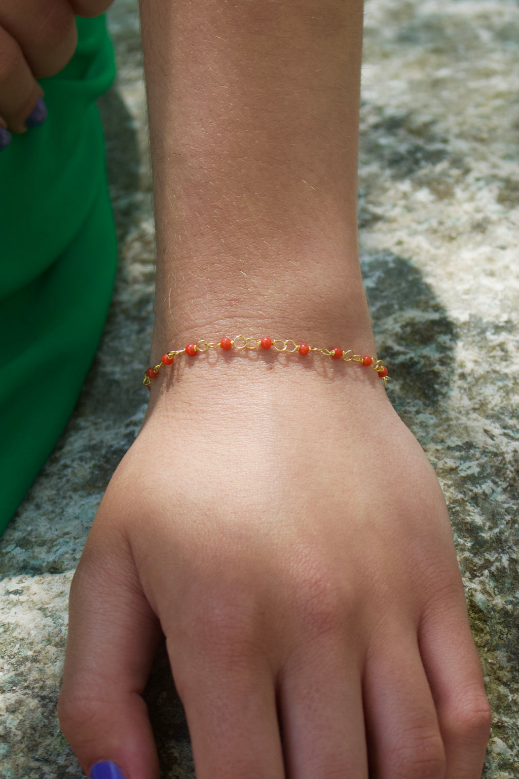 Bracelet « Santa Giulia » en Corail Corse