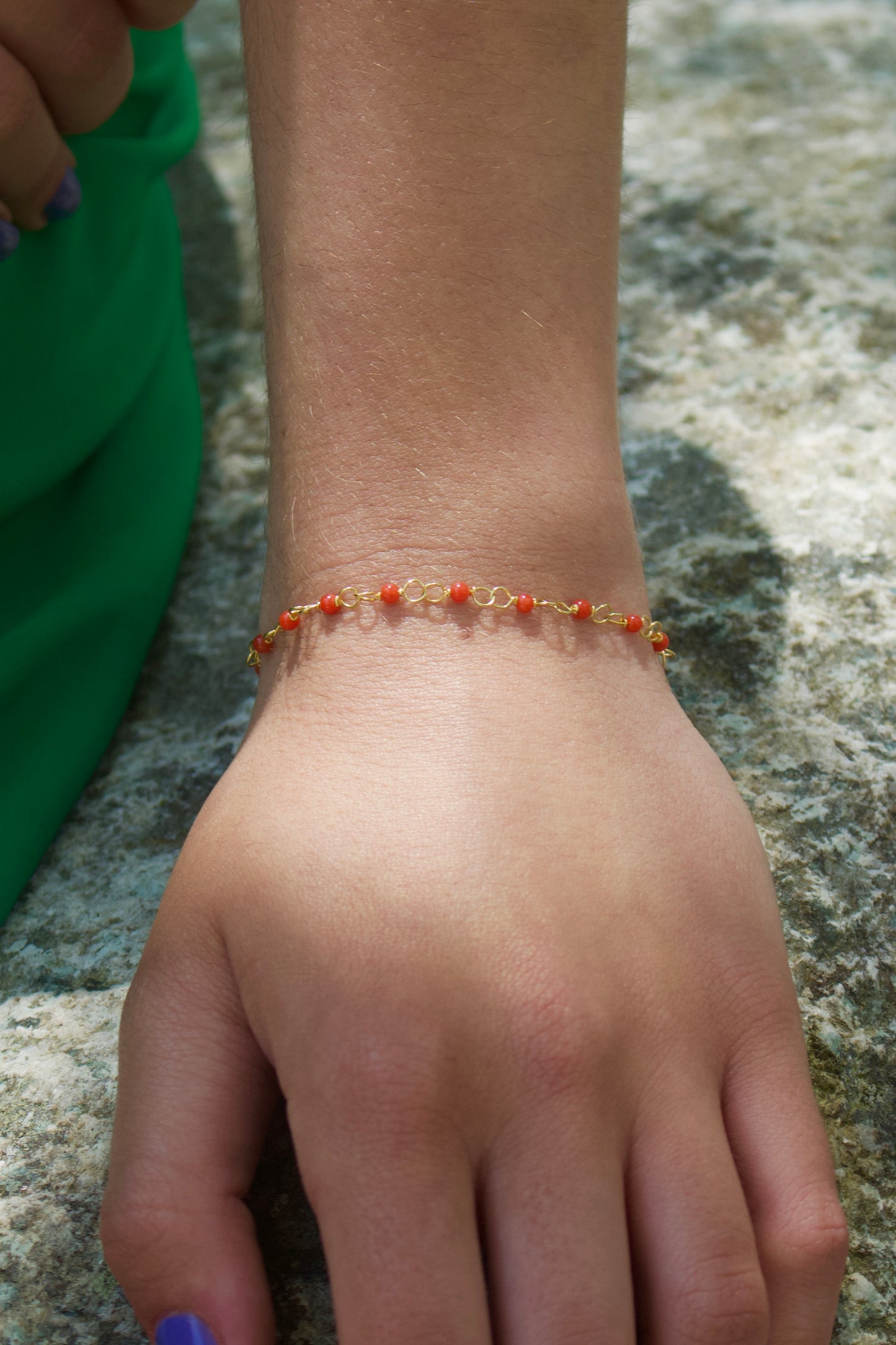Bracelet « Santa Giulia » en Corail Corse