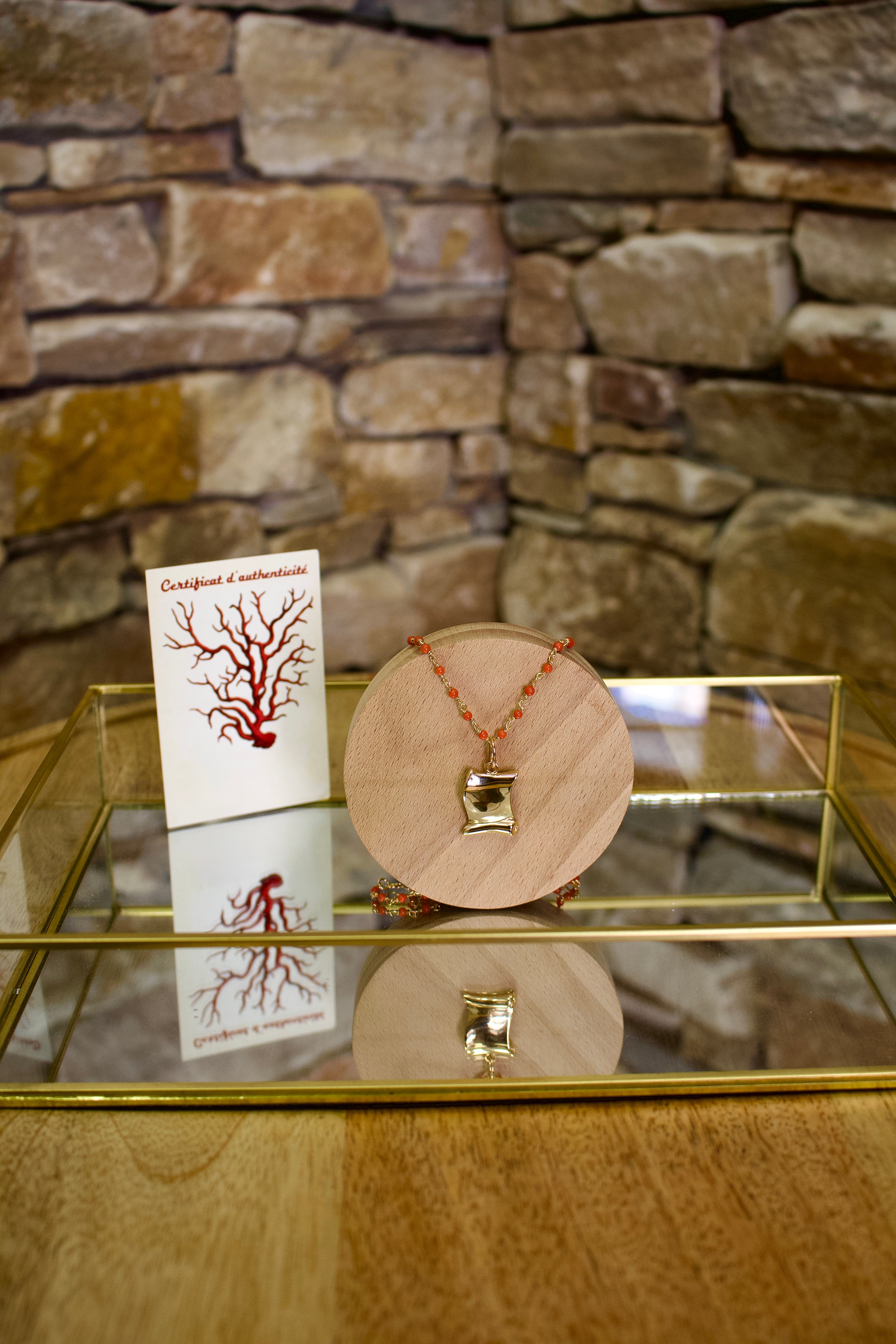 Collier « Corte » Corail de Bonifacio
