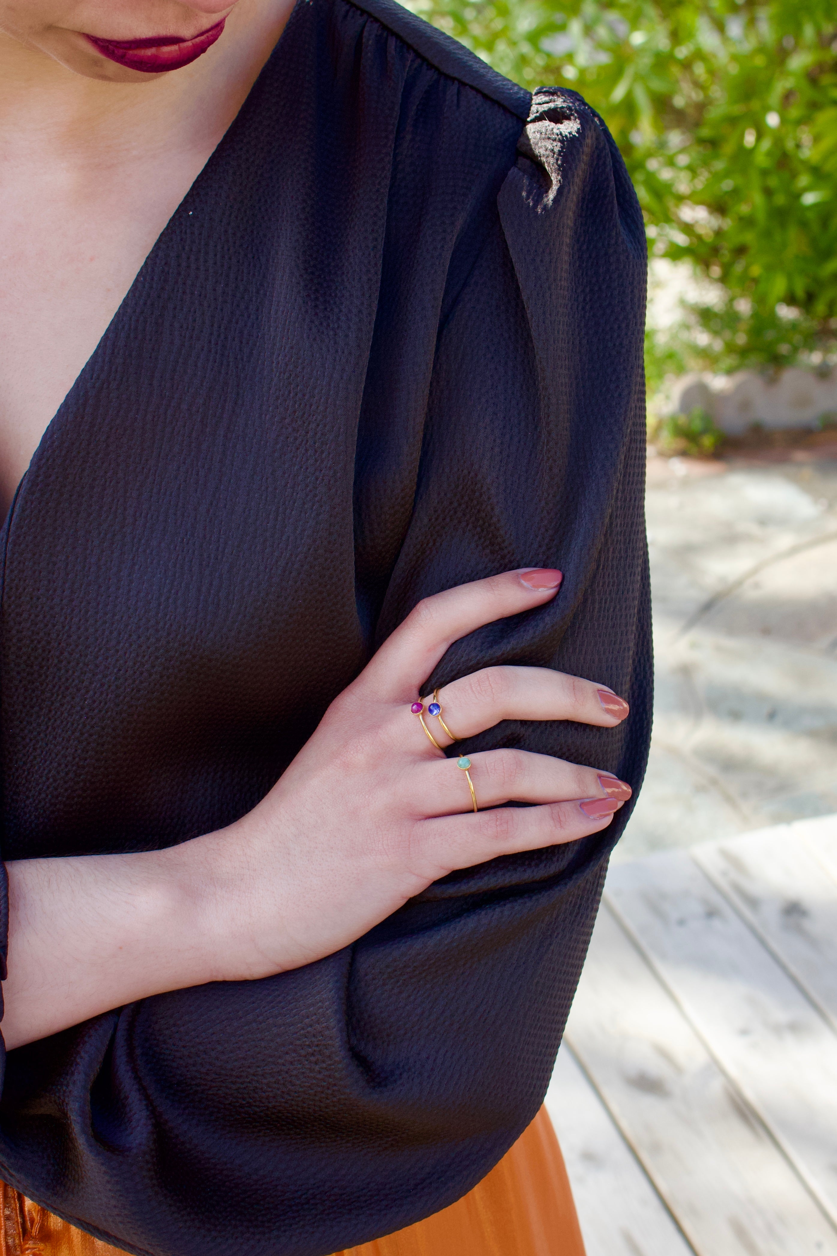 Bague « Essence » pierres fines et précieuses