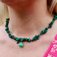 Bracelet « Triple Gemme » Malachite et Swarovski