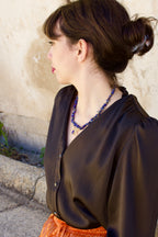 Collier « Diadème » en lapis-lazuli