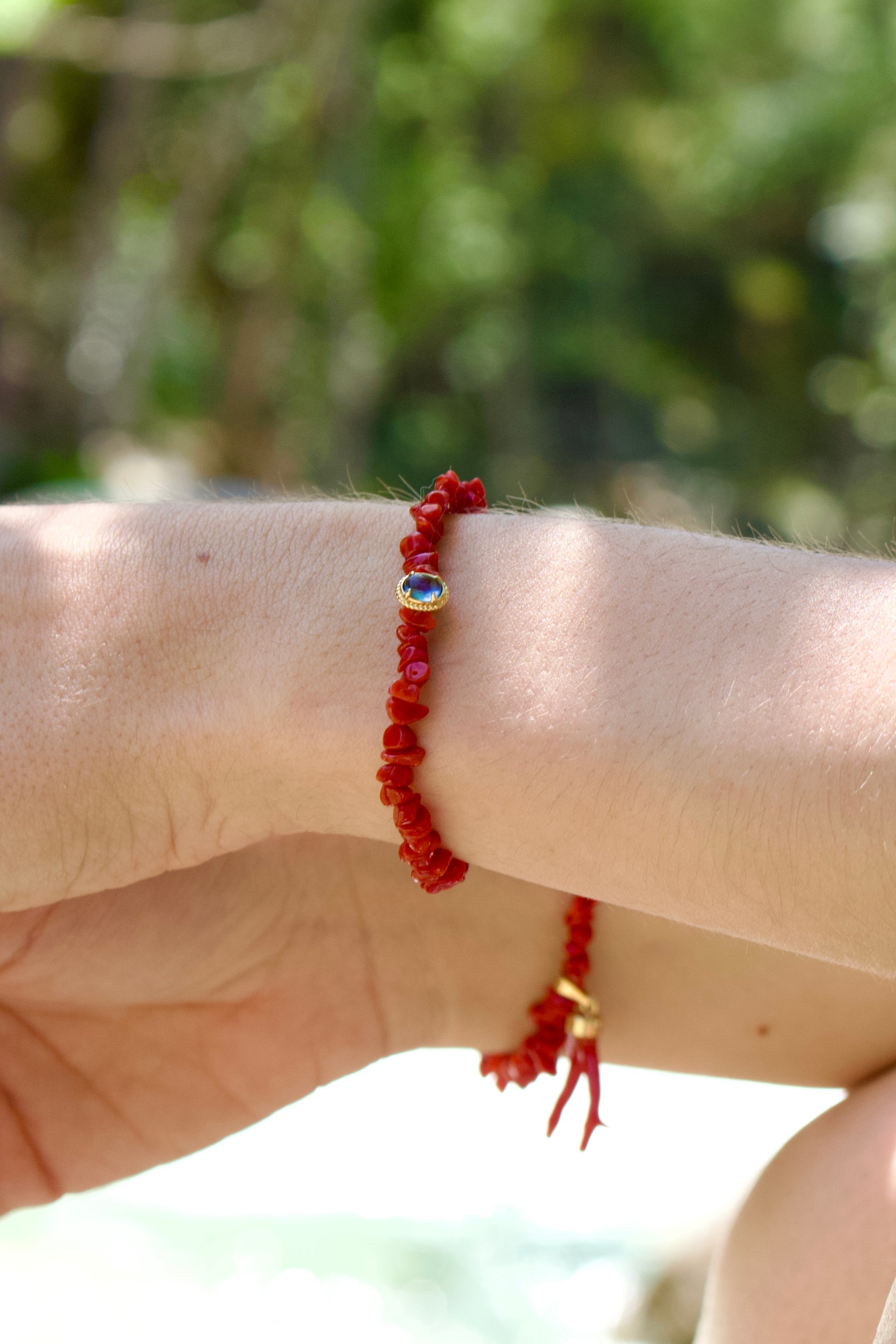 bracelet femme en corail corse