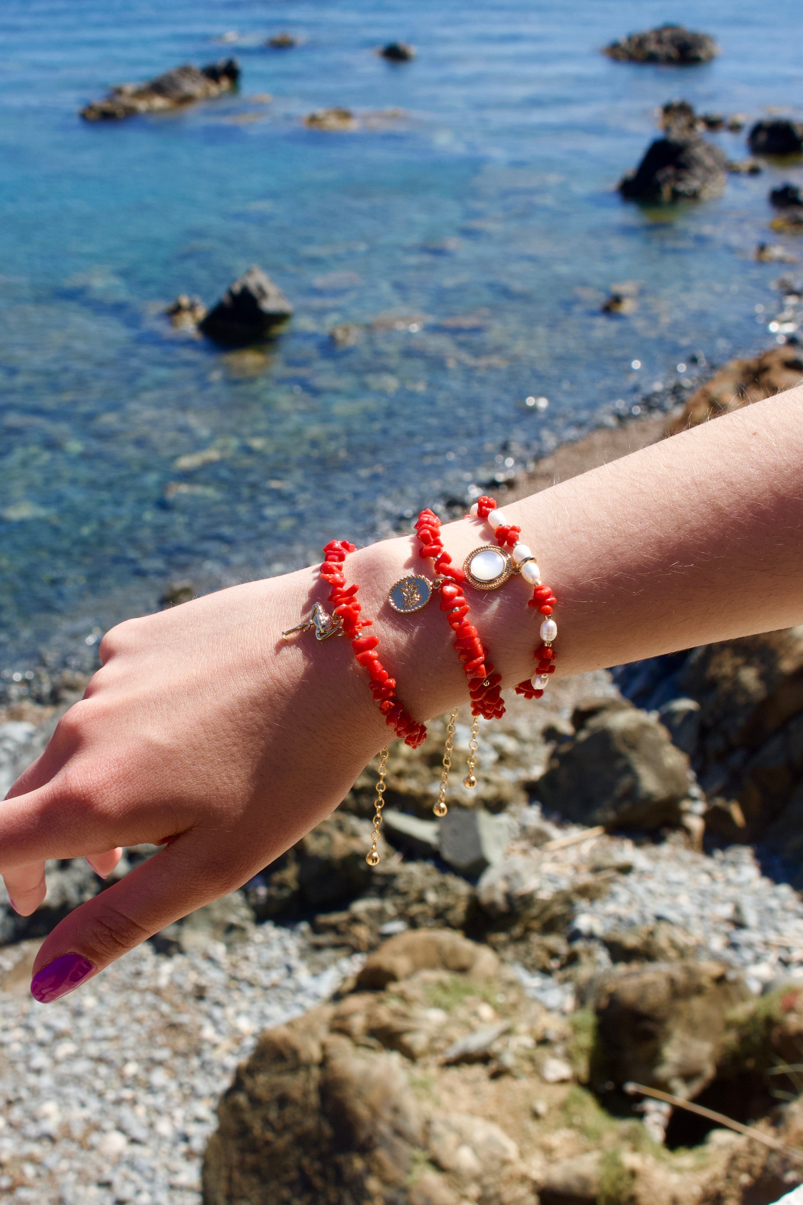 Bracelet « Biguglia » Corail de Bonifacio