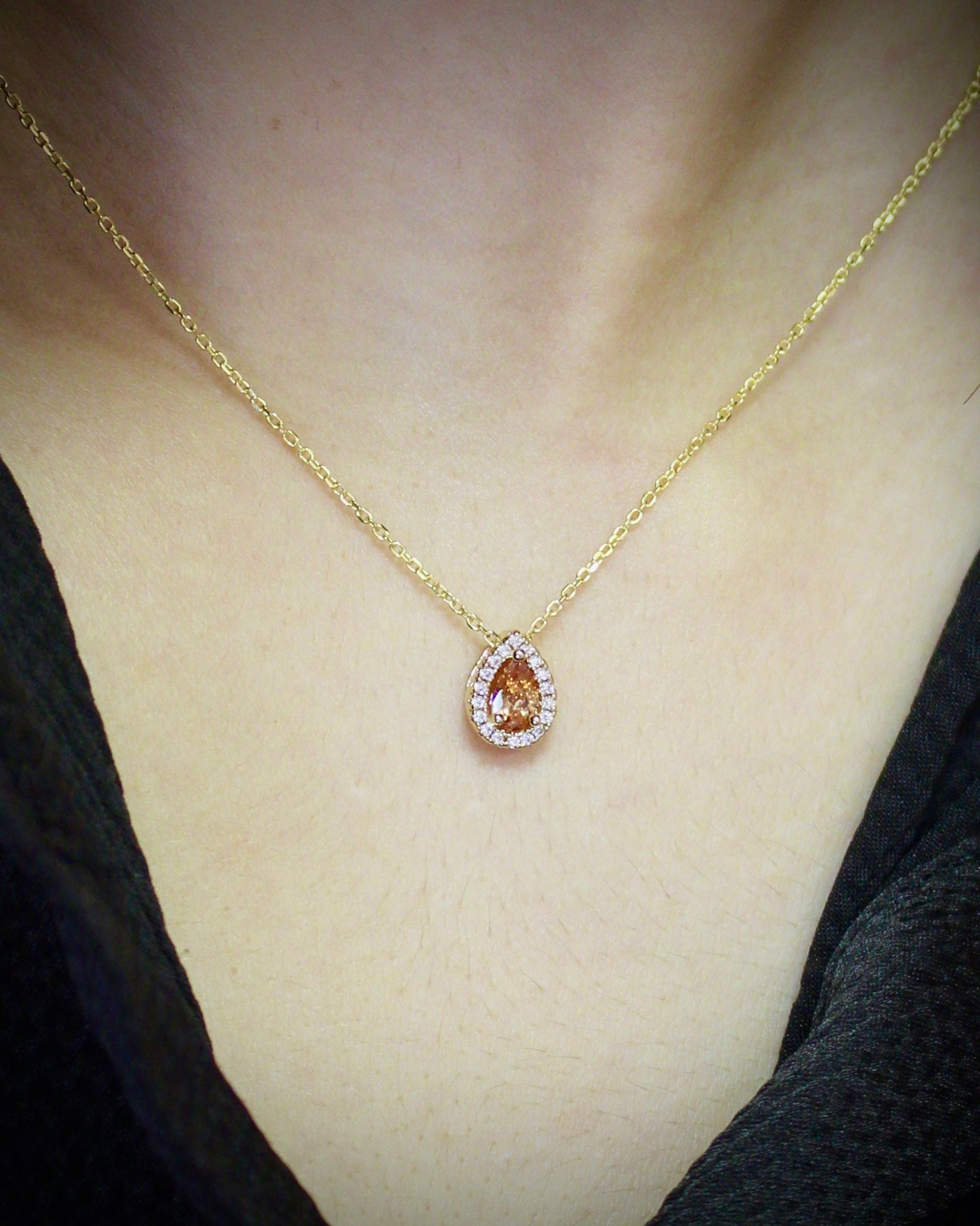 Collier Diana en Plaqué Or