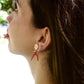 Boucles d’oreilles « Nénuphar » en Corail Corse