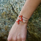 Bracelet Cordon « Porto - Vecchio » en Corail de Bonifacio