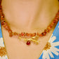 Collier Diadème en Cornaline
