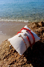 Bracelet « Roccapina » Corail de Bonifacio et Œil de St Lucie