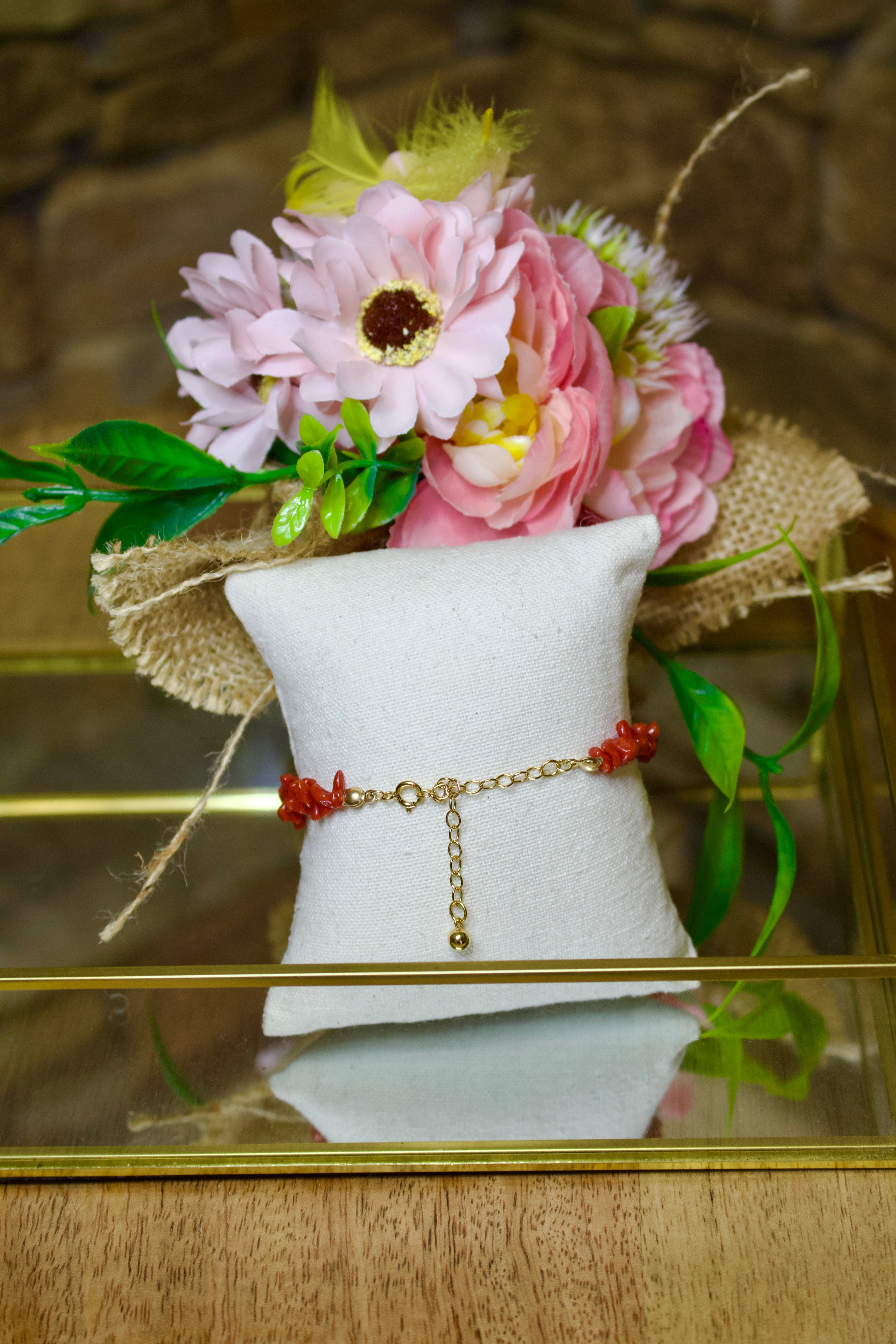 Bracelet « Croce » Corail de Bonifacio