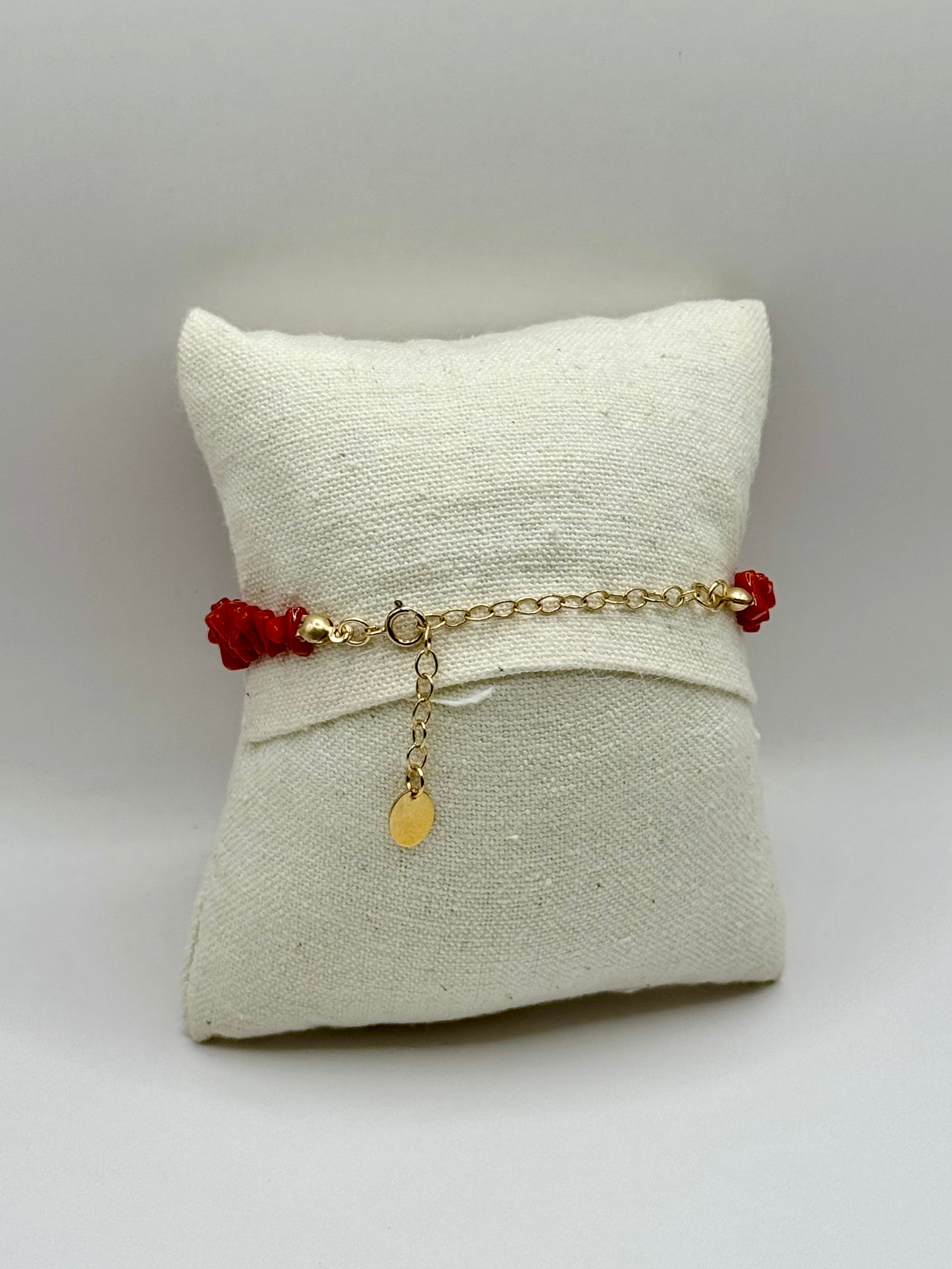 Bracelet « Sacre » en Corail Corse et Perles de Culture