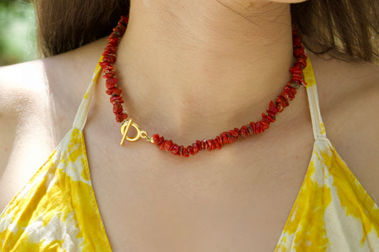 Collier « Balistra » en Corail de Bonifacio