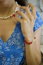 Bracelet « Santa-Lucia » Œil de Saint-Lucie et Corail de Bonifacio