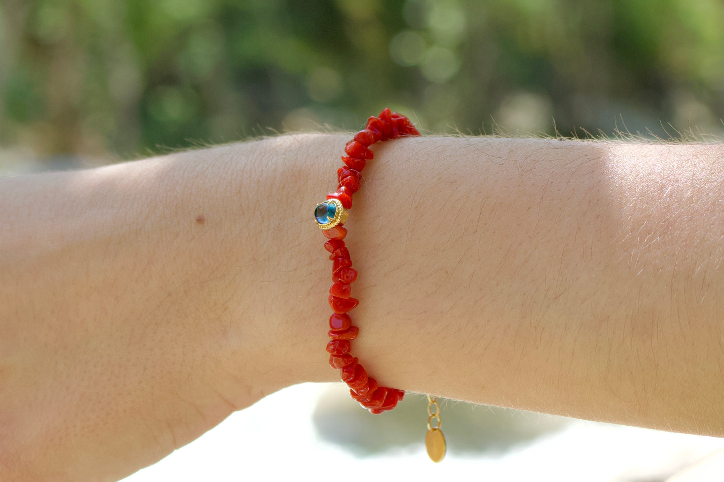 Bracelet "Palma" en Corail Corse de Bonifacio