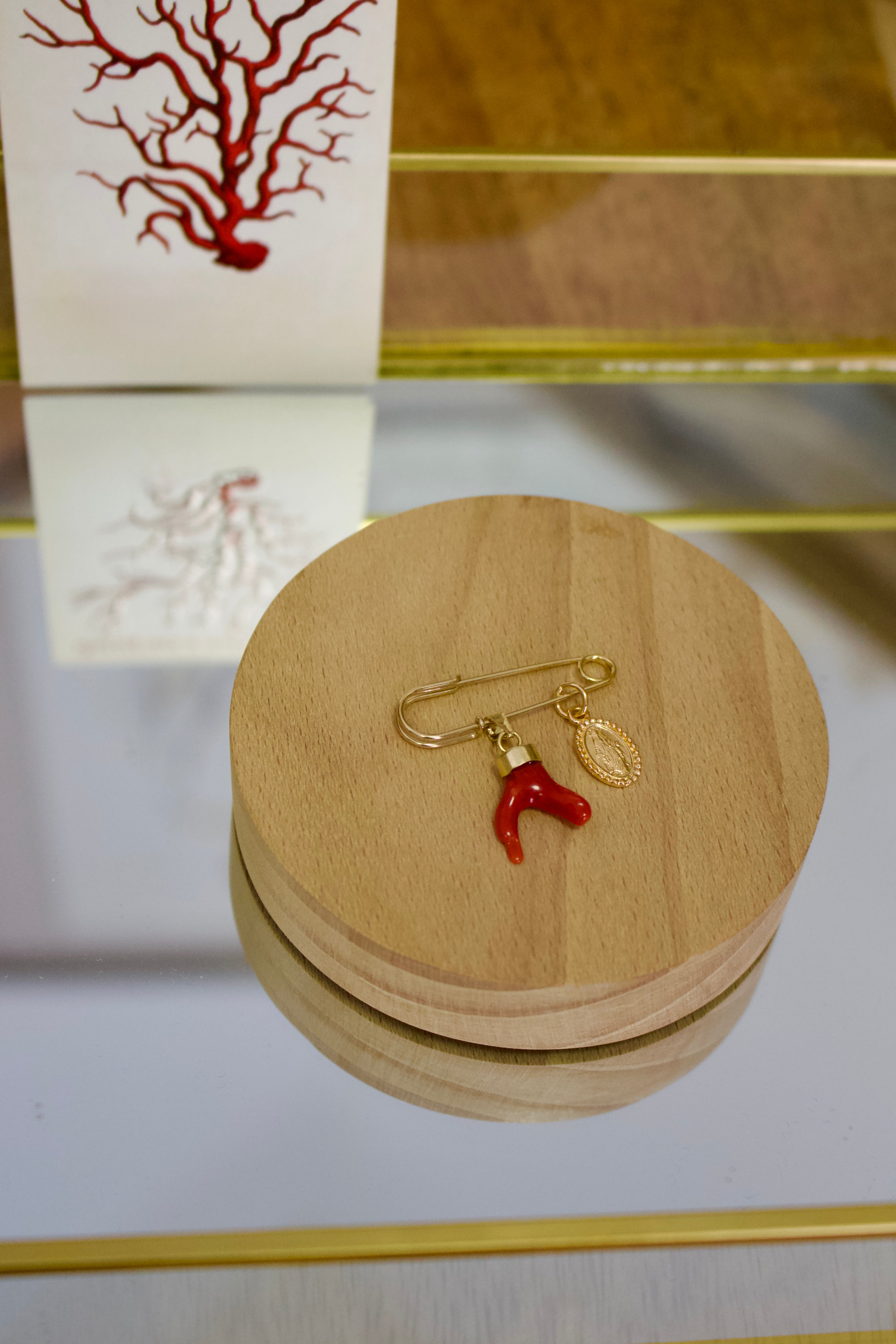 Broche « Casamaccioli » Corail de Bonifacio