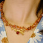 Collier Diadème en Cornaline