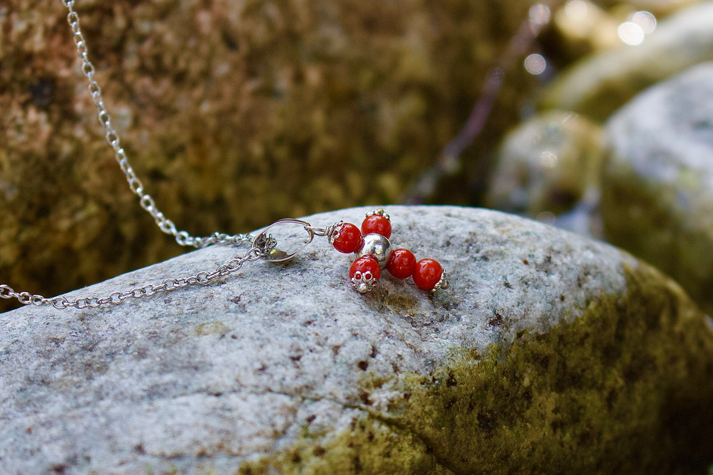 Collier « L’éternel » en Corail corse