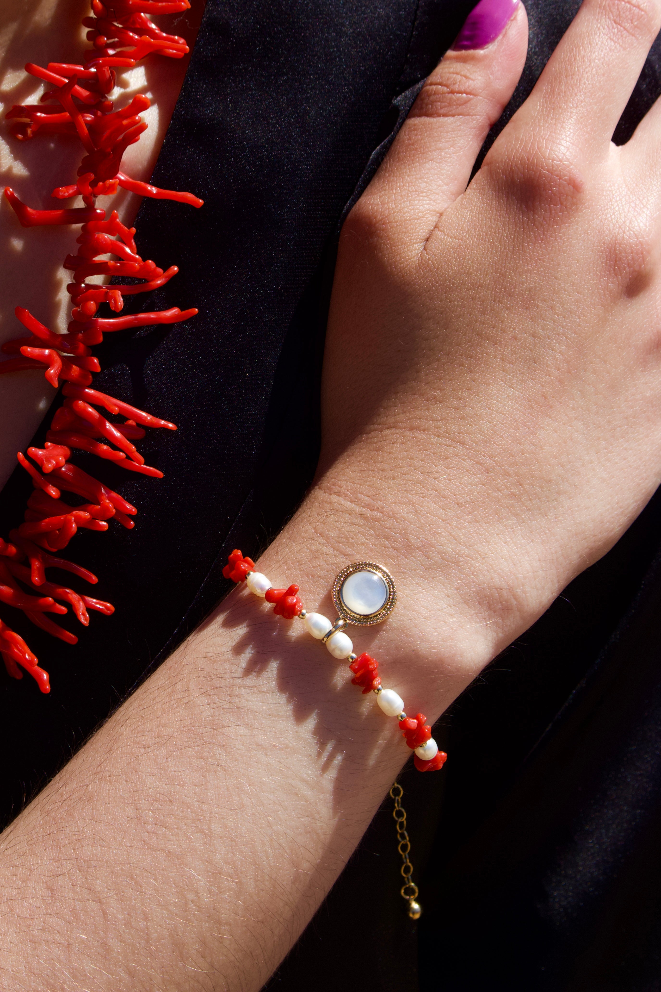 Bracelet « Solenzara » Corail de Bonifacio