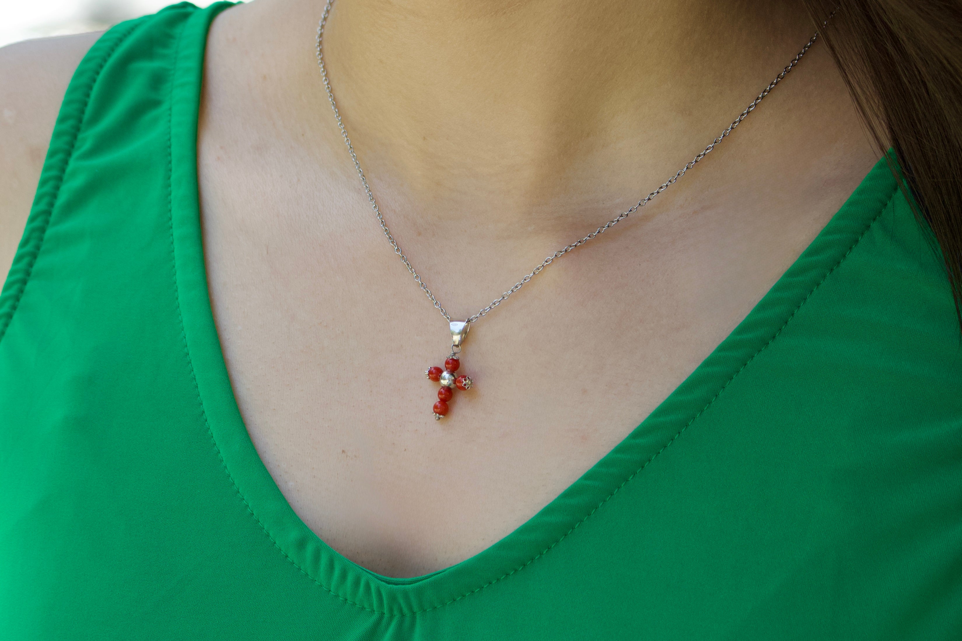 Collier « L’éternel » en Corail corse