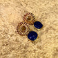 Boucles d’oreilles Tournesols en Lapis-lazuli
